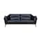 Armen Living Franz 87" Modern Blue Genuine Leather Sofa LCFR3MBLU - alternate 1